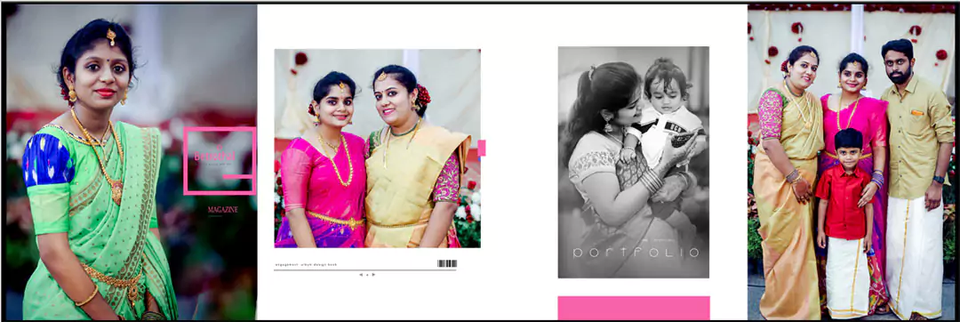 south wedding albums psd